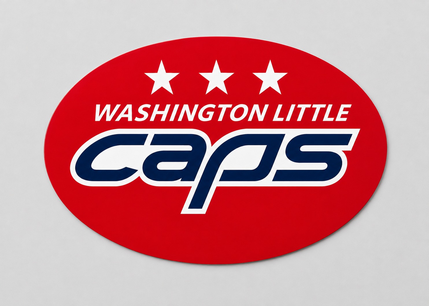 Red WLC oval magnet